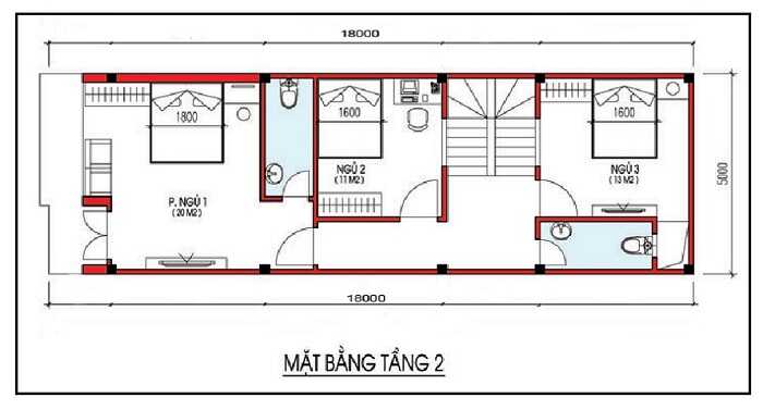 Mẫu thiết kế nội thất nhà phố 2 tầng 3 phòng ngủ với nội thất thông minh, tối ưu hóa công năng