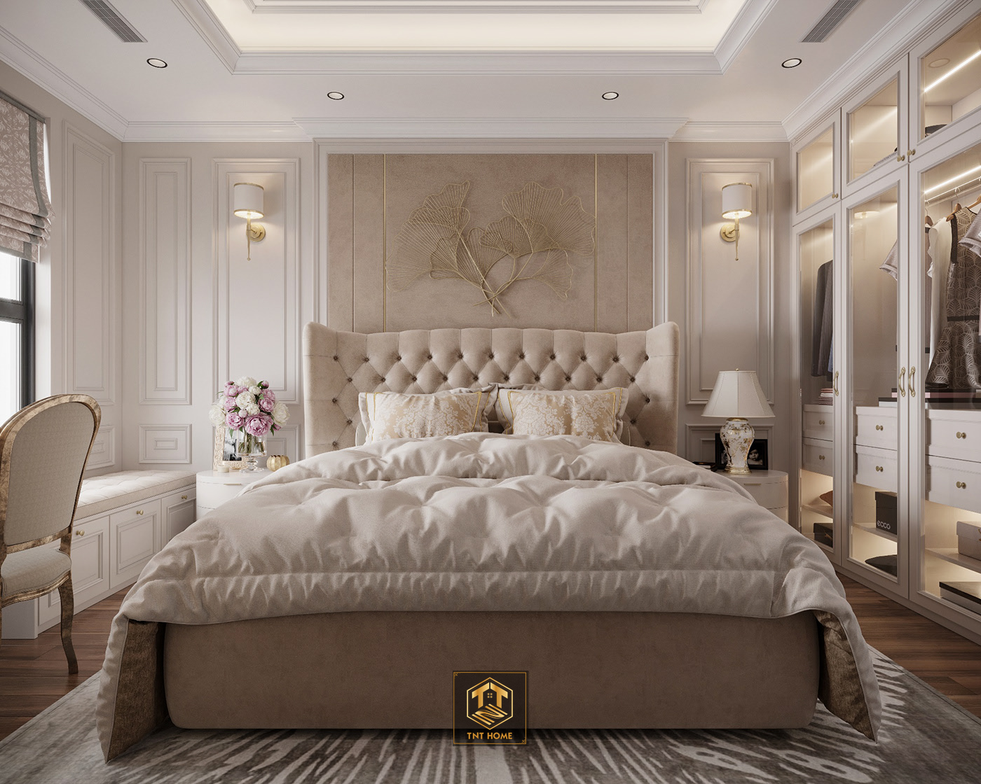 Thiết kế thi công nội thất căn hộ Vincom Park Place 3 phòng ngủ luxury