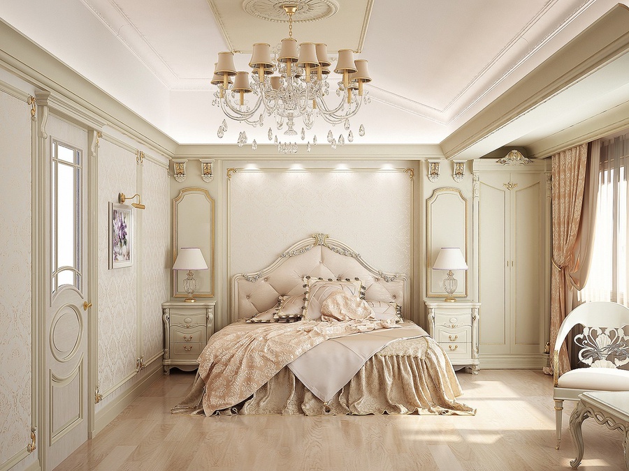 20+ Mẫu thiết kế nội thất phòng ngủ master tân cổ điển đẹp mê ly