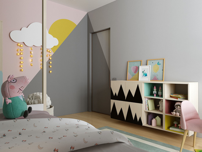Top 30+ mẫu thiết kế phòng ngủ cho bé gái độ tuổi 6-8-10 tuổi