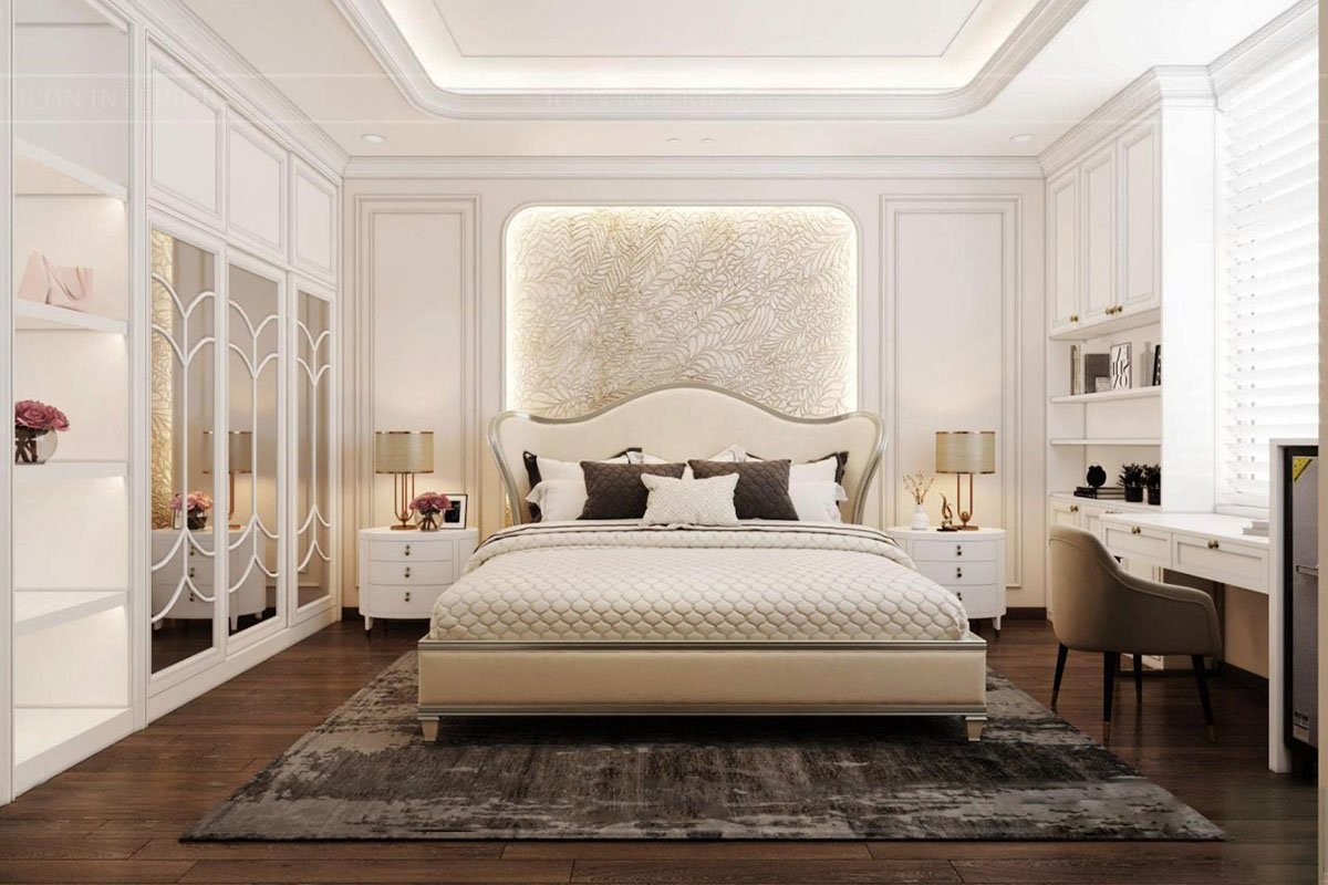 20+ Mẫu thiết kế nội thất phòng ngủ master tân cổ điển đẹp mê ly
