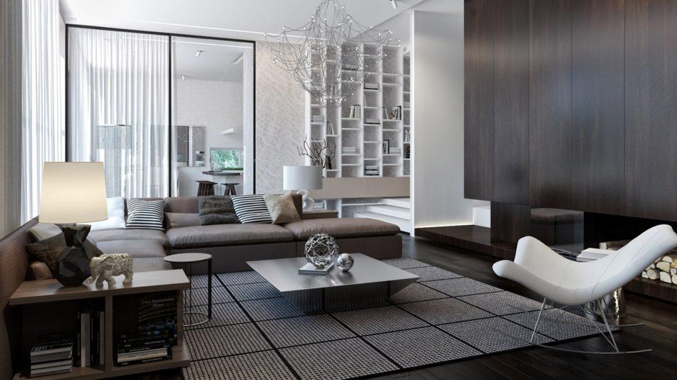 4 đặc điểm của thiết kế nội thất phòng khách hiện đại