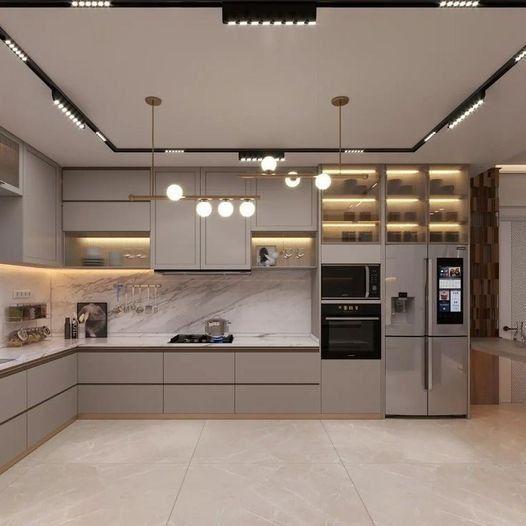 Tủ bếp inox với thiết kế sang trọng, hài hòa