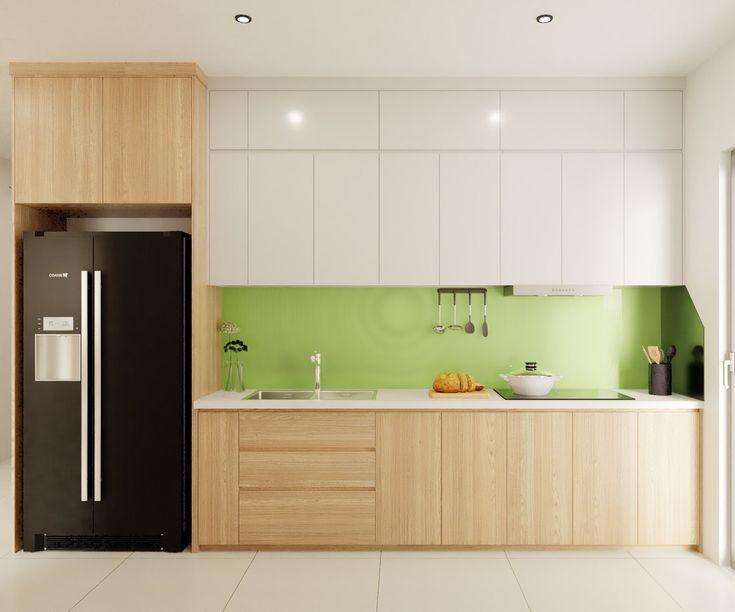 Tủ Bếp Melamine chữ I