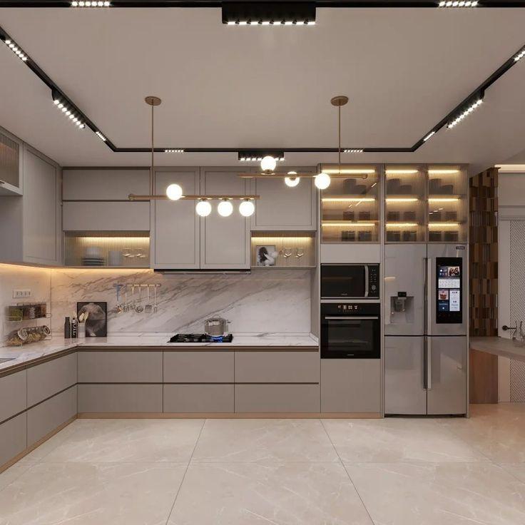 mẫu tủ bếp gỗ công nghiệp hiện đại