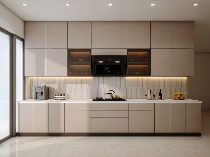 Mẫu tủ Laminate tối giản, hiện đại