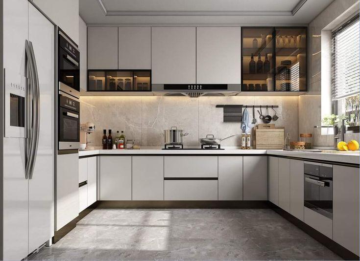 Mẫu tủ bếp MDF An Cường được thiết kế để chịu lực tốt