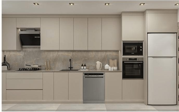 Tủ Bếp gỗ công nghiệp MDF Phủ Melamine