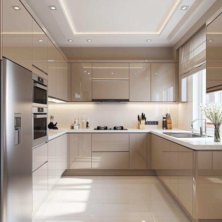 Tủ bếp Acrylic bóng gương – Lựa chọn hoàn hảo cho căn hộ hiện đại
