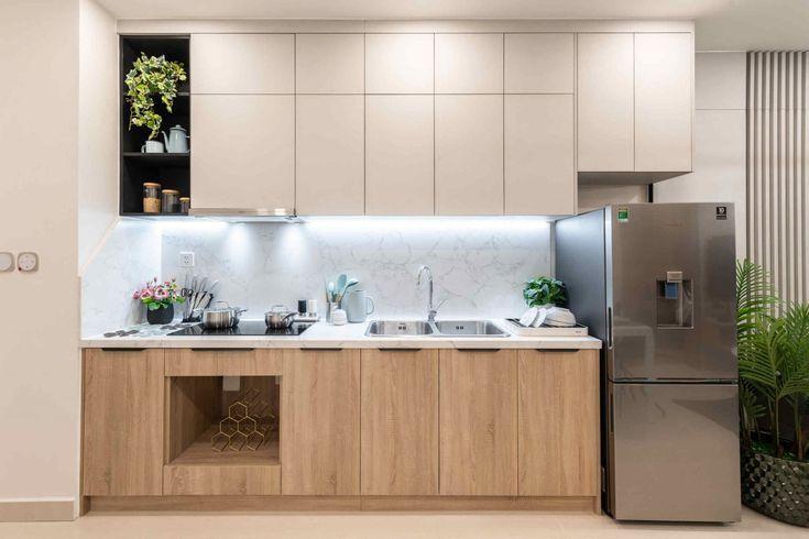 Tủ bếp gỗ công nghiệp Laminate – Sang trọng & bền bỉ