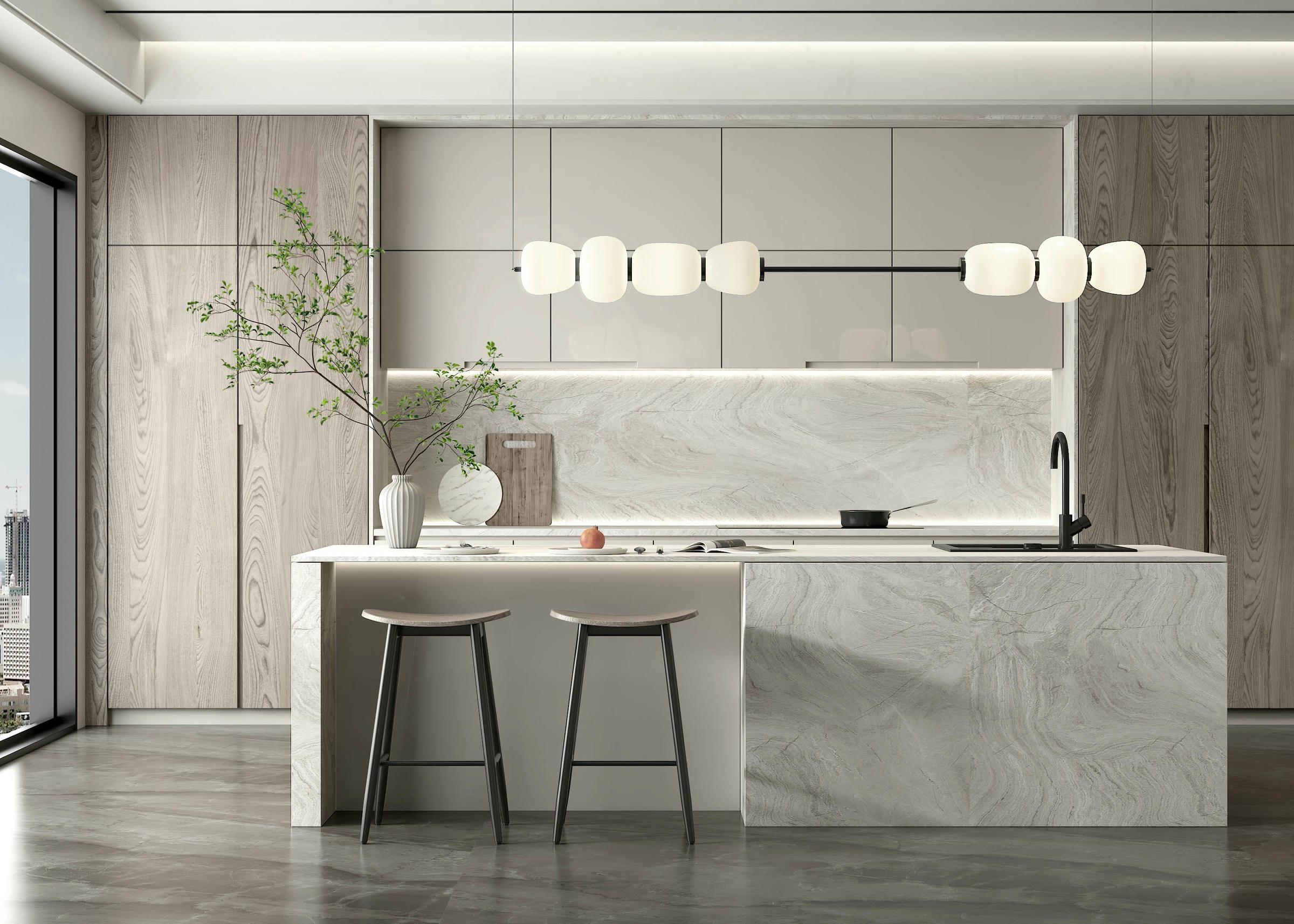 Mẫu tủ bếp gỗ công nghiệp thẩm mỹ cao, thể hiện đẳng cấp sống
