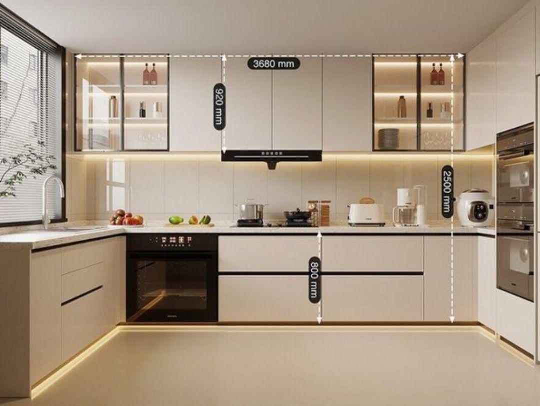 Kích thước tủ bếp chuẩn giúp tối ưu công năng và tăng tính thẩm mỹ cho nội thất tủ bếp khi đóng tủ bếp theo yêu cầu.