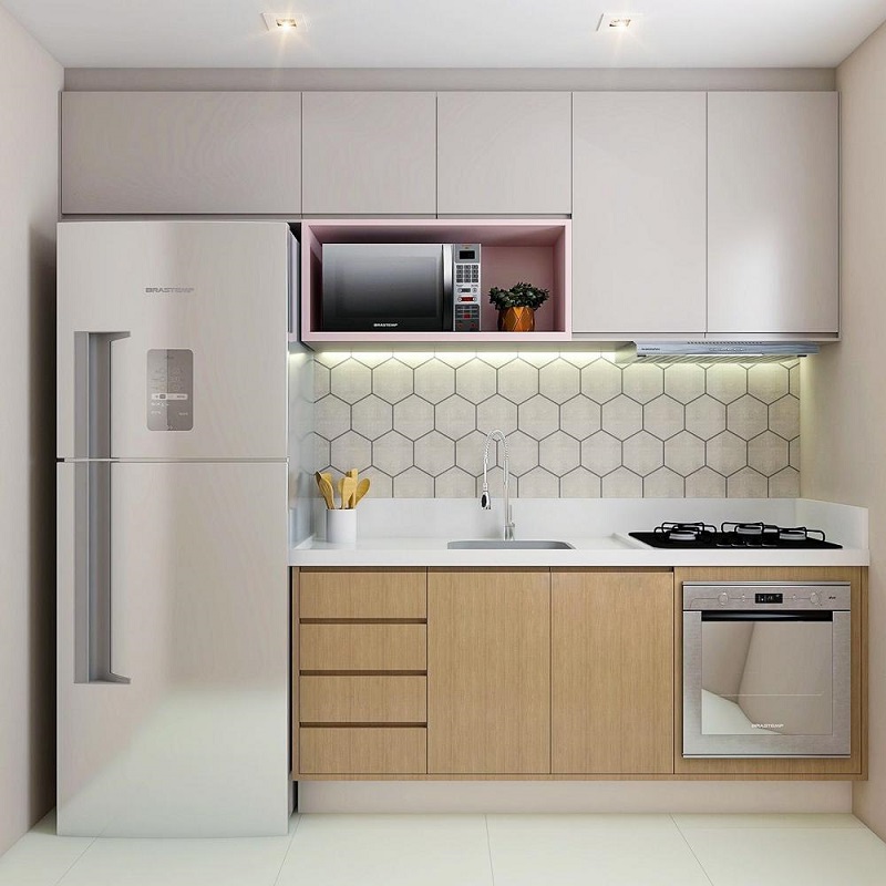 Mẫu tủ bếp nhỏ, tiện nghi được ưa chuộng hiện nay