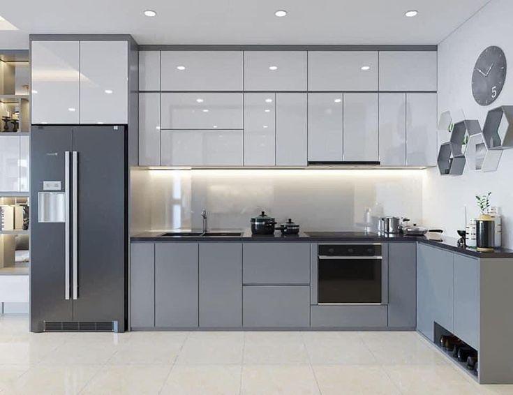 Tủ bếp chữ L cho chung cư nhỏ (diện tích bếp 5–8m²) Thiết kế và đóng tủ bếp theo nhu cầu sử dụng