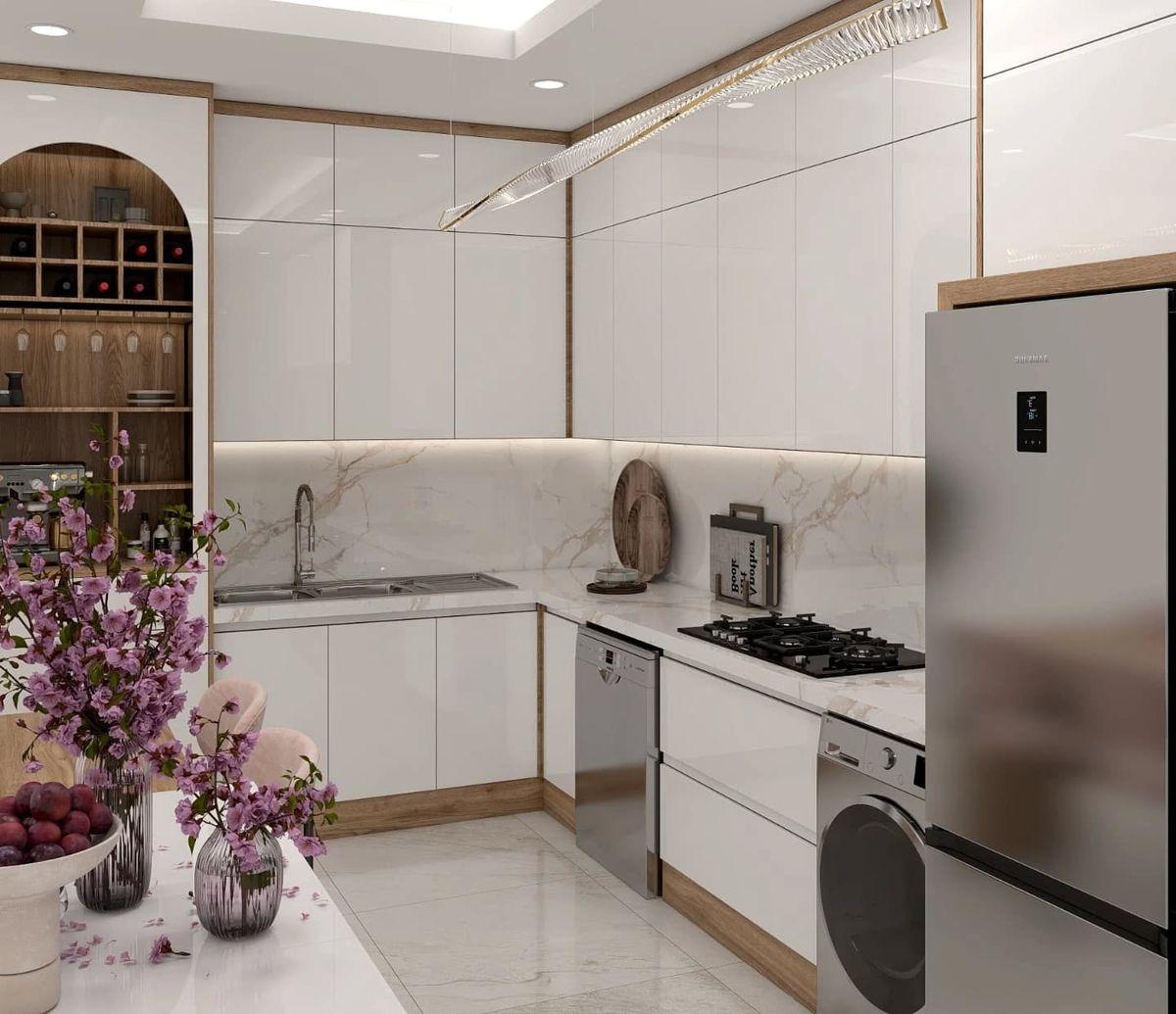 Tủ bếp gỗ công nghiệp đang là xu hướng nổi bật trong thiết kế nội thất tủ bếp và đóng tủ bếp hiện nay.