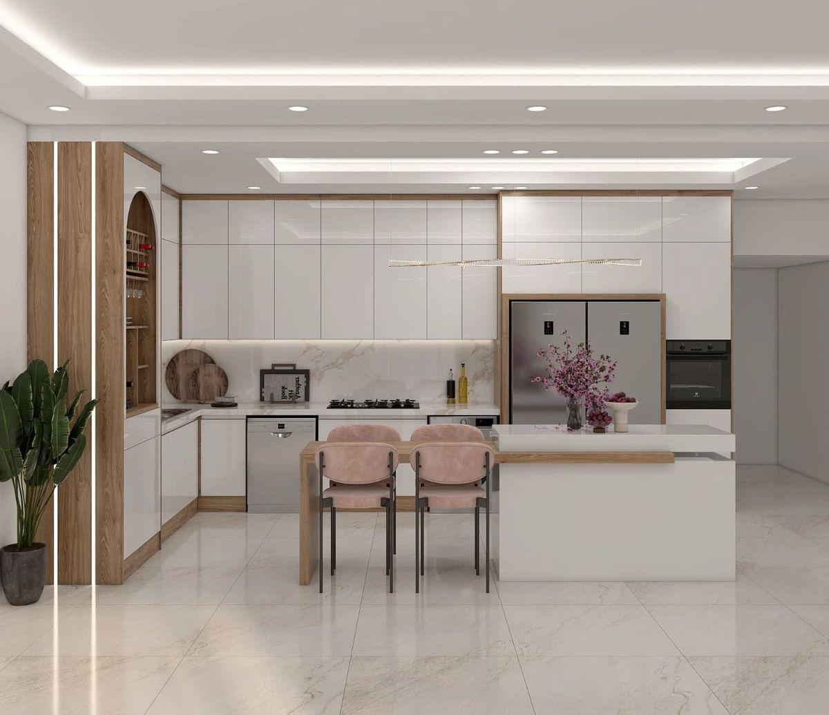 Tủ bếp gỗ công nghiệp đang ở thành xu hướng hiện nay
