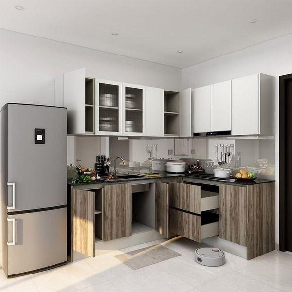 Tủ bếp trên – dưới kiểu Module linh hoạt