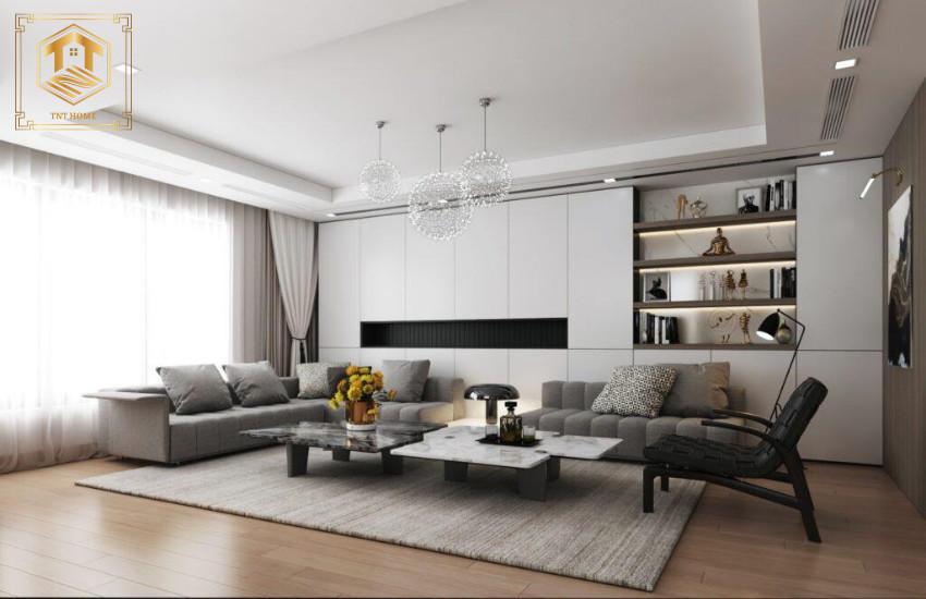 Nội thất nhà phố phong cách hiện đại tối giản