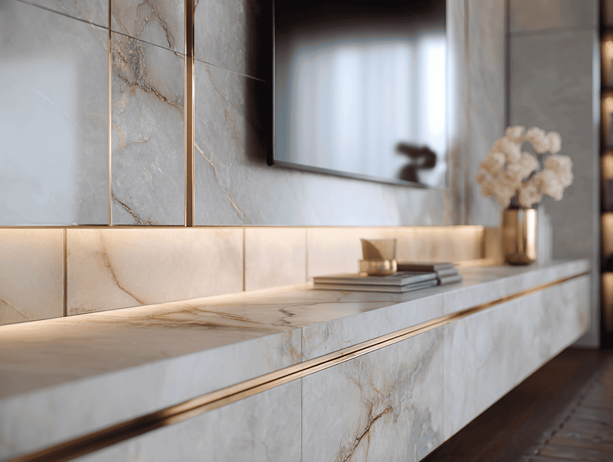 Thiết kế nội thất phòng khách chung cư phong cách Luxury nhẹ