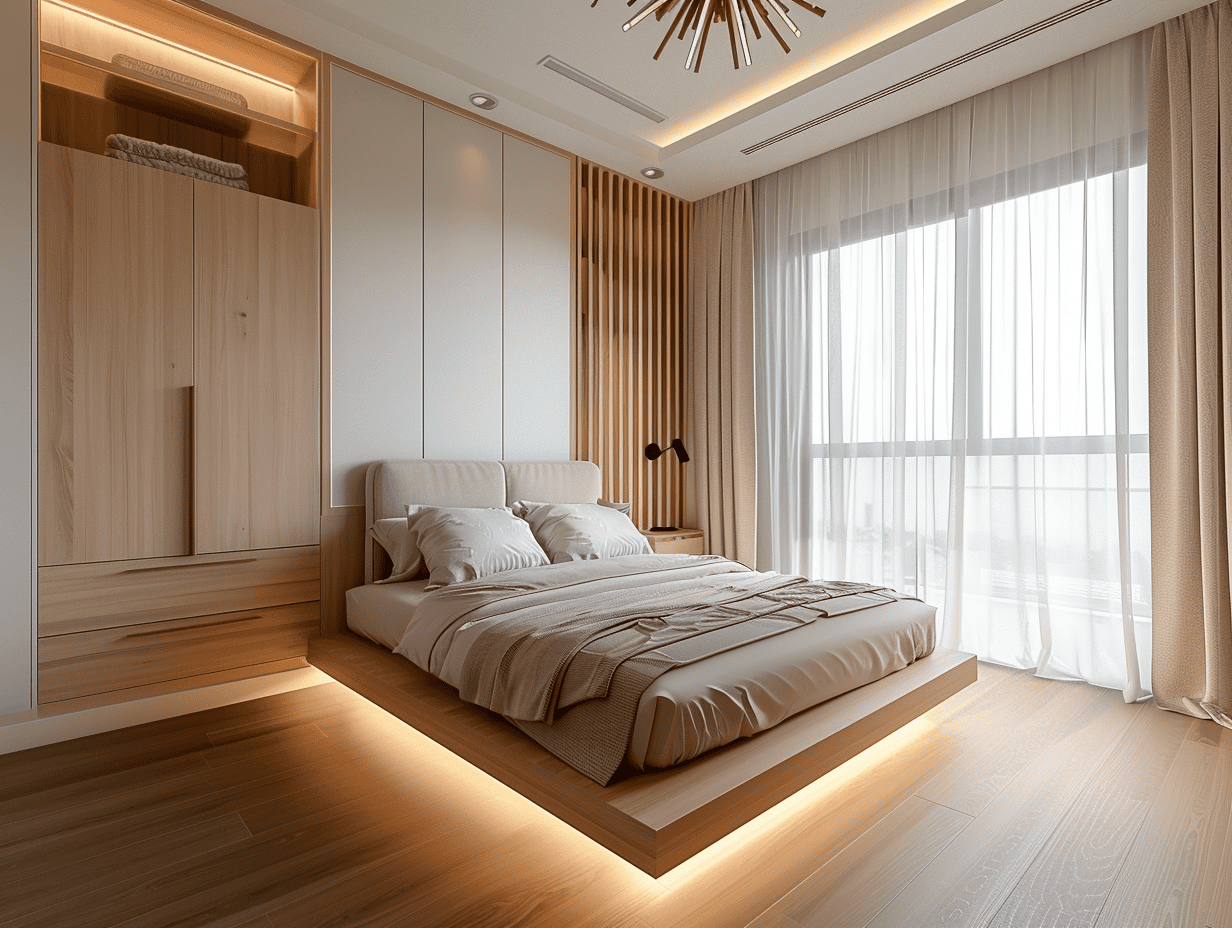 thiet ke noi that phong ngu chung cu dep “Một phòng ngủ đúng chuẩn: gọn – ấm – dễ ngủ – đủ lưu trữ.”