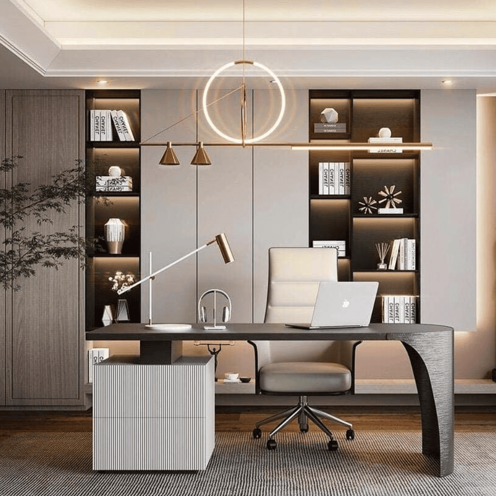 Thiết Kế Phòng Làm Việc Cá Nhân phong cách luxury