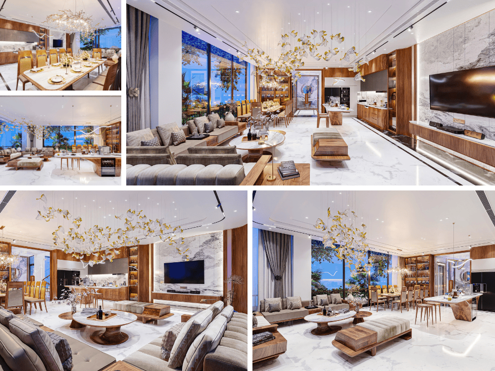 Nội thất phòng khách phong cách hiện đại L:uxury Nội thất phòng khách phong cách hiện đại L:uxury