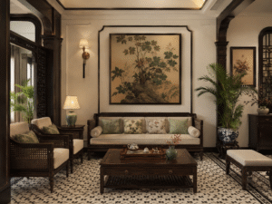 sofa-go-trong-phong-indochine